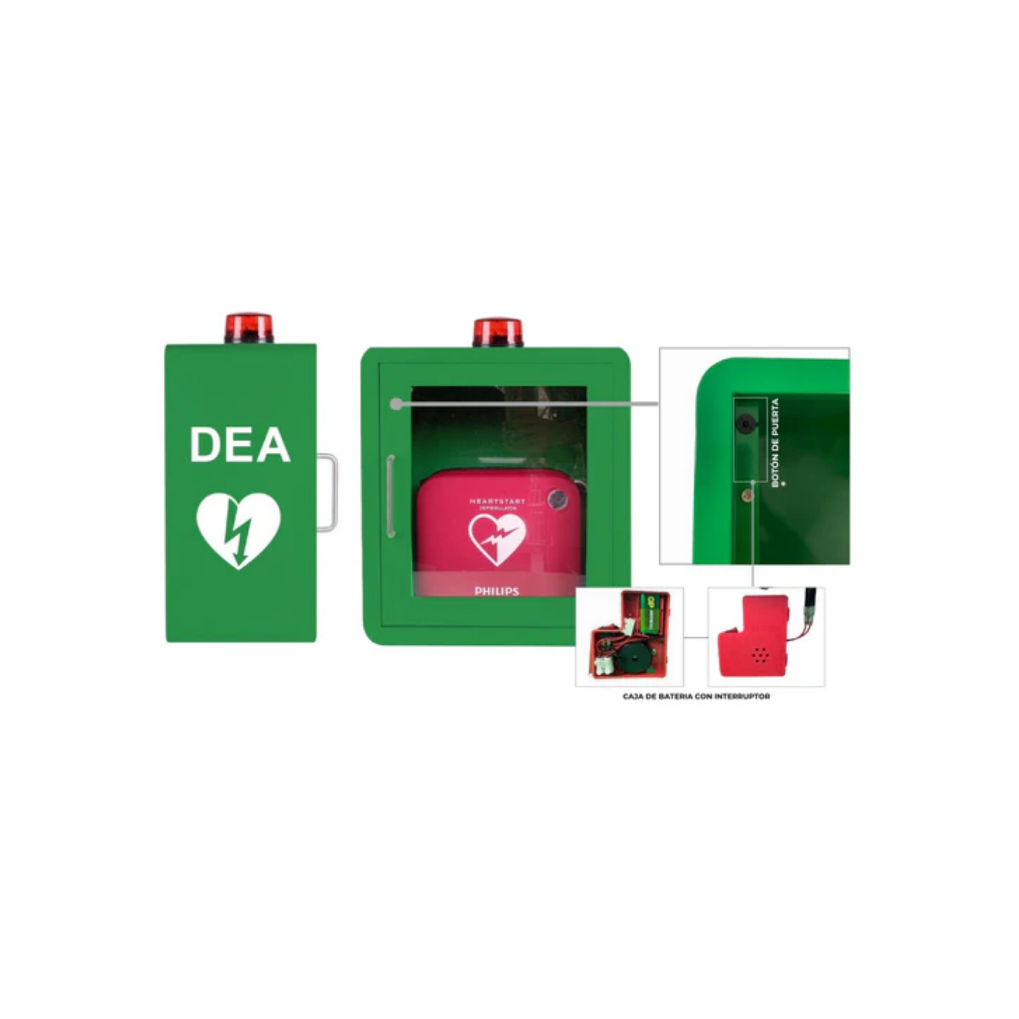 Cabina de Cardio Protección OT 200 Verde con Alarma