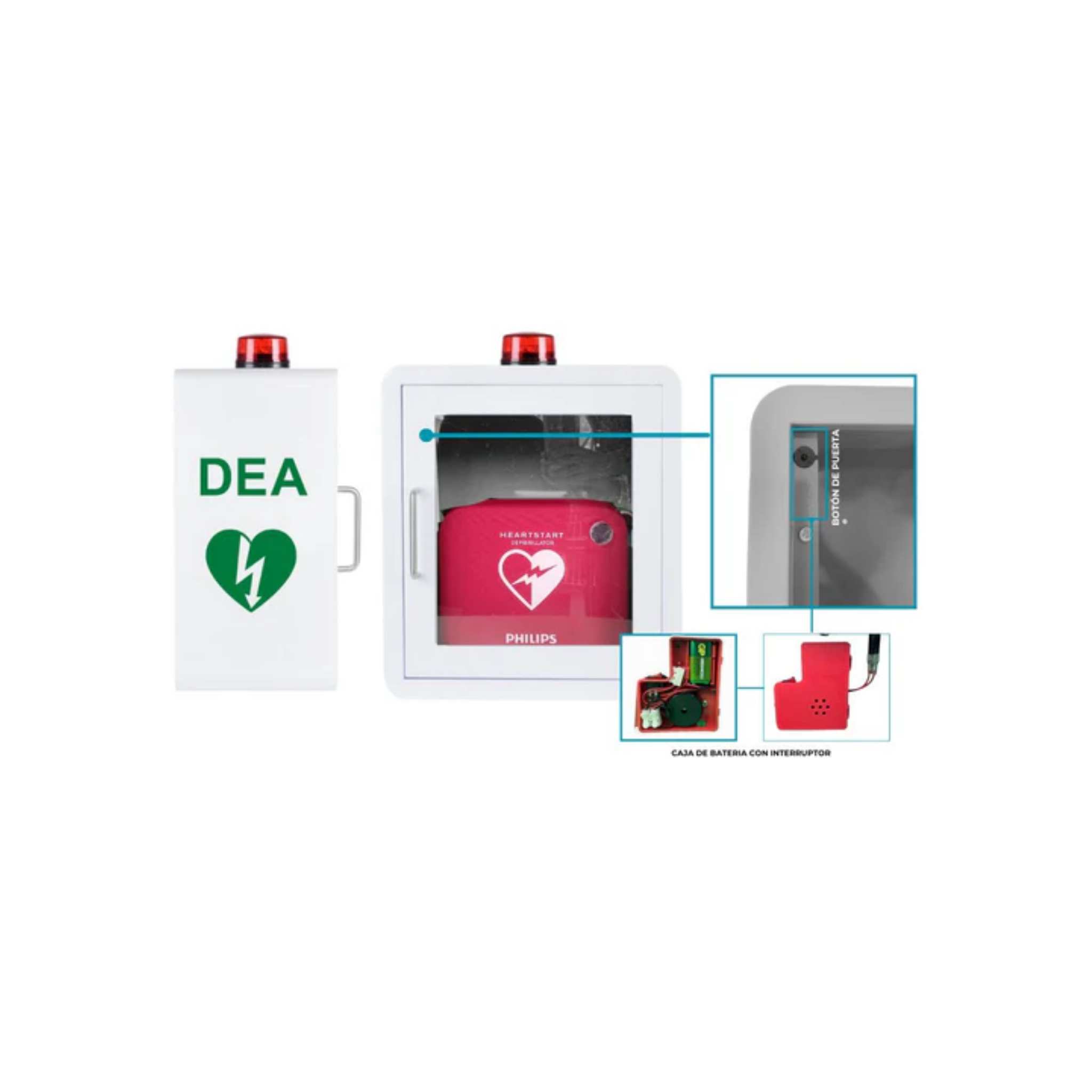 Cabina de Cardio Protección OT 201 Blanca con Alarma
